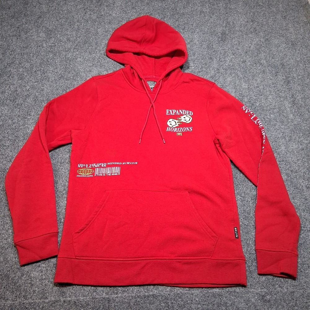 Trademark Brooklyn Clothing hoodie Medium Color Red Expanded Horizons‎ 199X